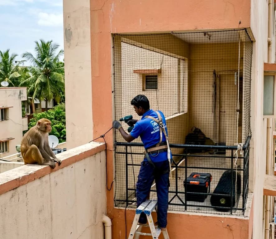 SVR Enterprises Monkey Safety Nets Chennai